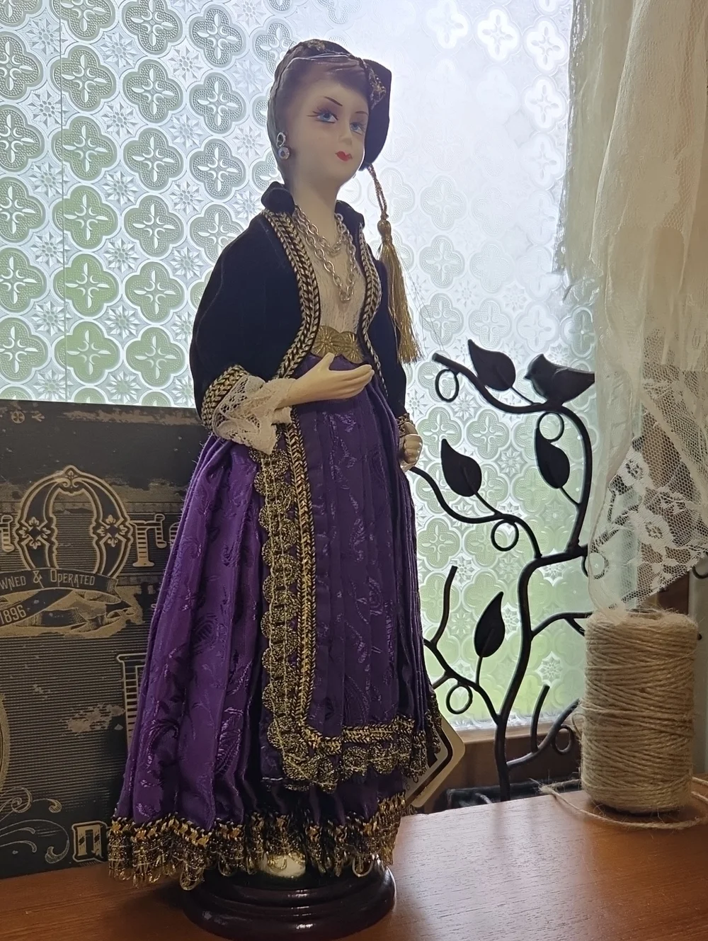 Handcrafted Greek Traditional Costume Porcelain Doll